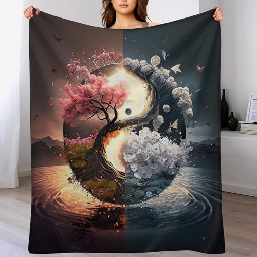 AASWDFR Kirschbaum, japanische Kunst Fleece Decke, Weiche Kuscheldecken, Leichte, Gemütliche Flannel Sofadecke/Couchdecke Für Erwachsene, Wohndecke 150×200cm AASWDFR Kirschbaum, japanische Kunst Fleece Decke, Weiche Kuscheldecken, Leichte, Gemütliche Flannel Sofadecke/Couchdecke Für Erwachsene, Wohndecke 150×200cm von AASWDFR