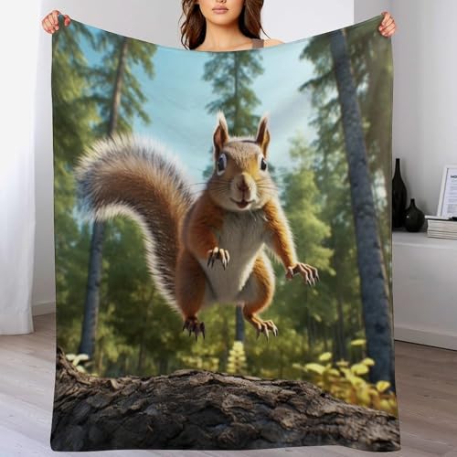 Eichhörnchen Decke Weich Wärme Gemütlich Flannel-Fleece Sofadecke Deckeldecke Wohndecke Oder Tagesdecke, Decken Für Couch 140×180cm Eichhörnchen Decke Weich Wärme Gemütlich Flannel-Fleece Sofadecke Deckeldecke Wohndecke Oder Tagesdecke, Decken Für Couch 140×180cm von AASWDFR