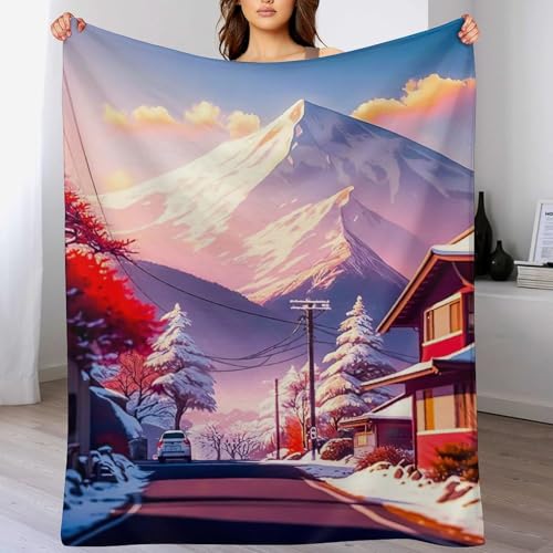 Kirschbaum, japanische Kunst Kuscheldecke Flauschig Decke, Flannel Weiche Sofadecke, Fleecedecke, Wohndecke - Pflegeleicht - Warm 150×200cm Kirschbaum, japanische Kunst Kuscheldecke Flauschig Decke, Flannel Weiche Sofadecke, Fleecedecke, Wohndecke - Pflegeleicht - Warm 150×200cm von AASWDFR