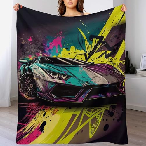 Sport Auto Decke Wohndecken, Warm Sofadecke/Couchdecke Aus Flannel, Fleecedecke Als Sofaüberwurf Oder Wohnzimmerdecke 180×200cm Sport Auto Decke Wohndecken, Warm Sofadecke/Couchdecke Aus Flannel, Fleecedecke Als Sofaüberwurf Oder Wohnzimmerdecke 180×200cm von AASWDFR
