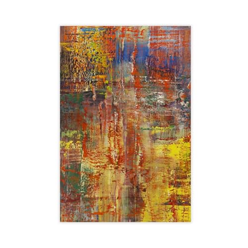 AAVEDA Gerhard Richter Leinwand-Poster, Schlafzimmer-Dekor, Sportlandschaft, Büro, Raumdekoration, Geschenk, ungerahmt, 60 x 90 cm von AAVEDA