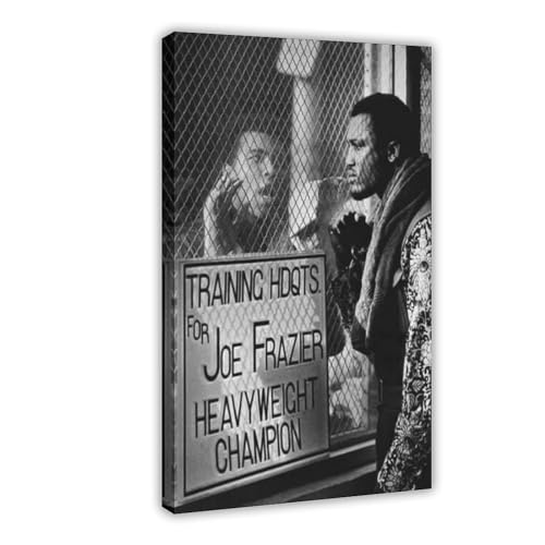 AAVEDA Joe Frazier Leinwand-Poster, Wandkunst, Dekordruck, Gemälde für Wohnzimmer, Schlafzimmer, Dekoration, Rahmen-Stil, 30 x 45 cm, 6 Stück von AAVEDA