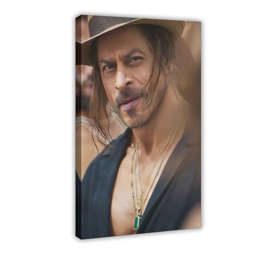 AAVEDA Shah Rukh Khan 5 Leinwandposter Schlafzimmer Dekor Sport Landschaft Büro Zimmer Dekor Geschenk Rahmenstil 30 x 45 cm von AAVEDA