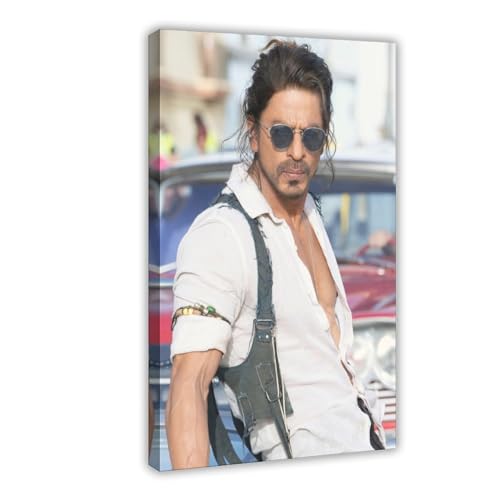 AAVEDA Shah Rukh Khan 6 Leinwandposter Schlafzimmer Dekor Sport Landschaft Büro Zimmer Dekor Geschenk Rahmenstil 30 x 45 cm von AAVEDA