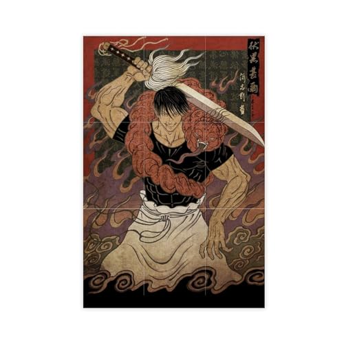 AAVEDA Toji Fushiguro Leinwand-Poster, Wandkunst, Dekordruck, Gemälde für Wohnzimmer, Schlafzimmer, Dekoration, ungerahmt, 40 x 60 cm von AAVEDA