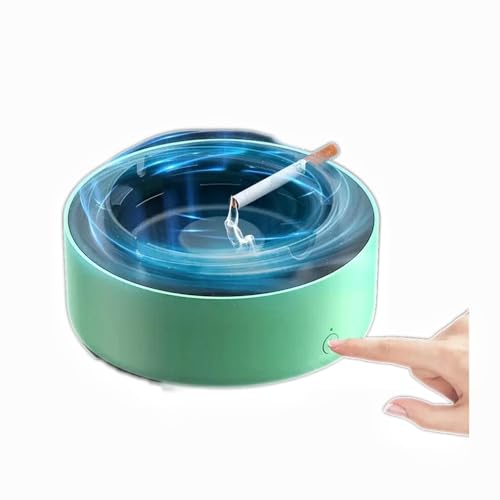 Selbstlöschender Aschenbecher, intelligenter Zigaretten-Aschenbecher-Luftreiniger, entfernen Passivrauchen und Tabakgeruch sofort, Raucherzubehör von AAVEDA