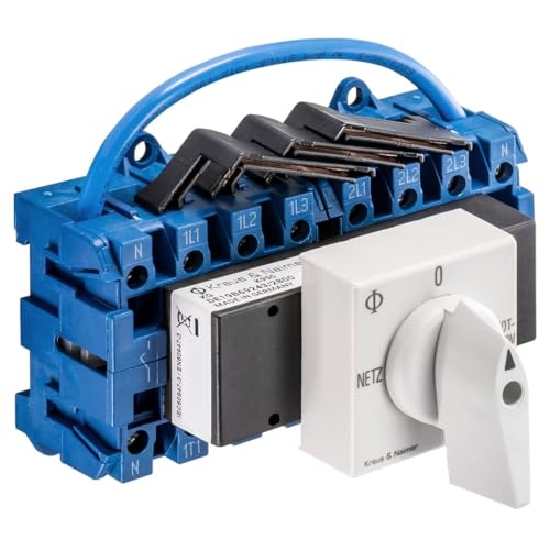 HonbeanifyAABBCC Kraus Naimer KG32A K950 VE2 F437 Trennschalter mit Positionen Netz 0 Notstrom 4-polig 90 ° 45 mm Lastschalter mit Schnappmontage von AAWFHRIE