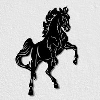 Benutzerdefinierte Metall Pferd Schild, Wohnkultur, Metallschild, Metallwandkunst, Dekoration Für Wohnzimmer, Metallschild Im Freien von AAYAAM