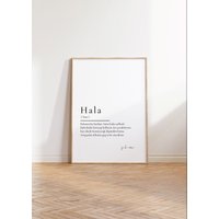 Hala Sözlük | Aile Poster Hediye Definitionsposter Personalisierbare Geschenke von AAtelierShop