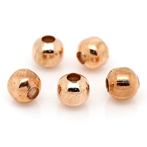 AB-Fashion 07 100 Quetschperlen Rosegold 2mm, Loch ca0.6mm von AB-Fashion 07