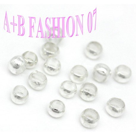 AB-Fashion 07 100 Quetschperlen versilbert 2mm von AB-Fashion 07