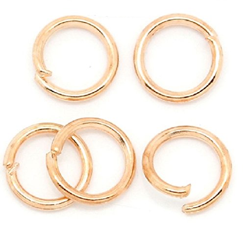 Biegeringe 5mm offen (5x0,75mm) - RoséGold, 30 Stück von AB-Fashion 07