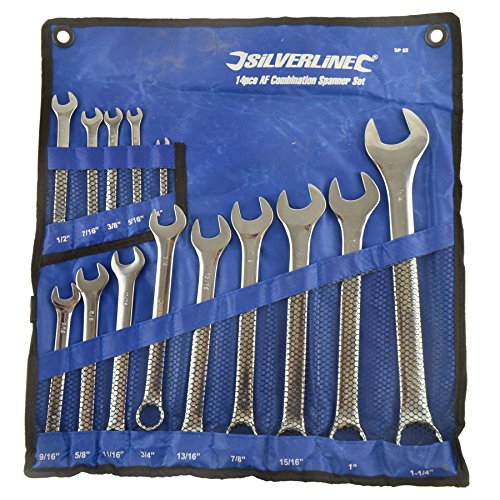 14PC AF Imperial SAE Schlüssel gemischte Schlüssel Ring eröffnet 1/4" - 1-1/4" 14PC AF Imperial SAE Schlüssel gemischte Schlüssel Ring eröffnet 1/4" - 1-1/4" von AB Tools