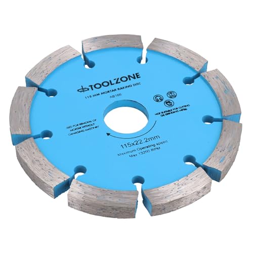 115 mm x 8 mm Diamantspitze Mörtelscheibe Mauerwerk Klinge 4-1/2 Zoll Schleifer von Toolzone