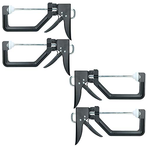 4 pc 6"/150 mm Quick Grip Speed Klemmhalter Holding Tischler Holzbearbeitung von AB Tools-Toolzone