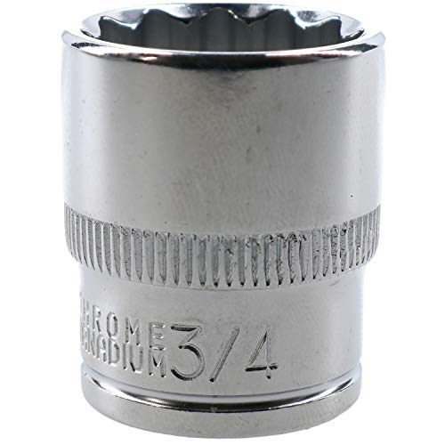 3/4" AF SAE Imperial Stecknuss 3/8 Zoll Antrieb 12 kant flache Tiefe Chrom-Vanadium-Stahl von AB Tools