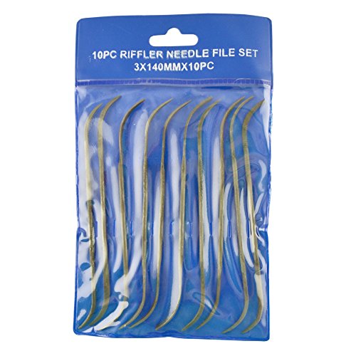 10PC 140 mm verdoppelt Riffler fertig Datei welche Dateien von Génie Mécanique TE819 von AB Tools