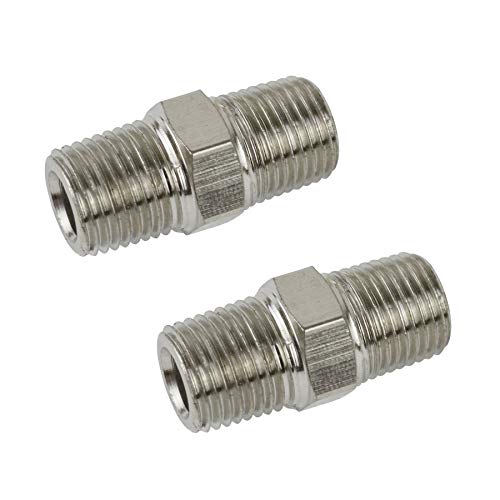 2Pk 1/8"BSP Außengewinde auf männliche Air Line Schlauch Kompressor Anschlüsse von A B Tools