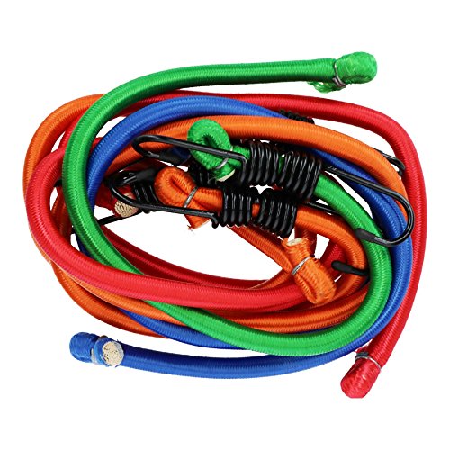 4 pc Spanngummi sichere Festzurren Gepäck 12 mm Bungee Seil Gurt mit Haken von AB Tools-Toolzone