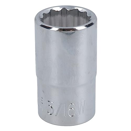 5/16 WW Whitworth BSW Flacher britischer Stecknuss 12-seitiger Bi-Hex 1/2-Zoll-Antrieb von AB Tools