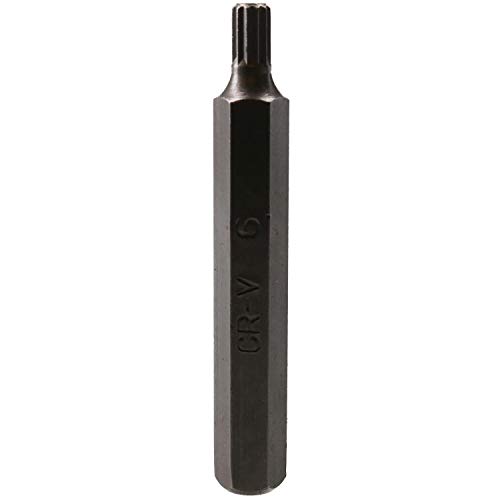 6mm Spline Bit 75 mm Lange 10 mm Schaft Chrom-V gehartete Spitze Triple Square von AB Tools-US Pro