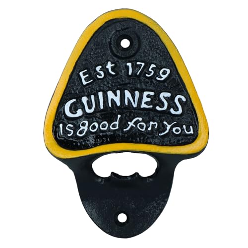 AB Tools Guinness Flaschenöffner Gusseisen Geschenk Garagentor Schuppen Männerhöhle Küche Bar von AB Tools