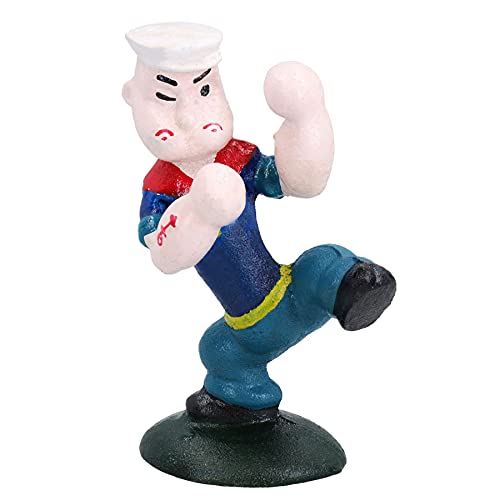 AB Tools Kung Fu Popeye Matrosenmann Fahrrad Maskottchen Figur Statue Gusseisen Metall Dekoration von AB Tools