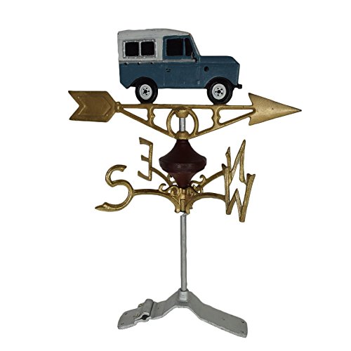 AB Tools Landrover Defender Wetterfahne vergeblich Ridge Berg Gold Haus Dach Gusseisen von AB Tools