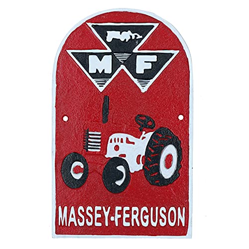 AB Tools Massey Ferguson Traktor Gusseisen Schild Schild Schild Bauernhof Wand Garage Shop Pflug von AB Tools