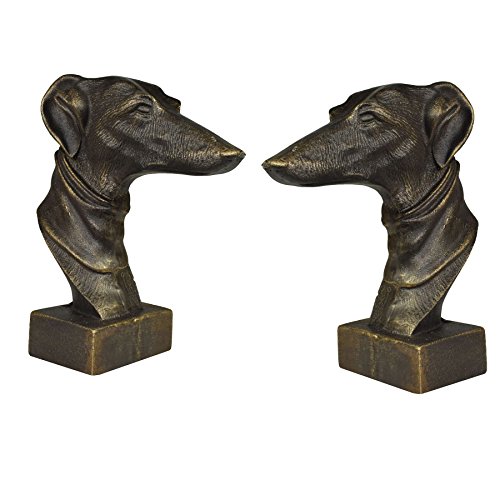 AB Tools Windhund Whippet Hund Büste Kopf Statue Ornament Buch Ende Gusseisen Paar AB Tools Windhund Whippet Hund Büste Kopf Statue Ornament Buch Ende Gusseisen Paar von AB Tools