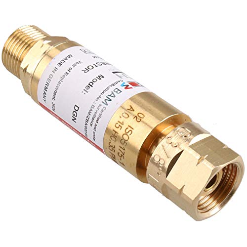 Flashback Arrestors Inline Kraftstoff-Gas-Fassventil mit Abschaltautomatik von AB Tools