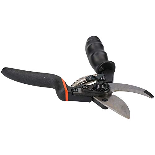 AB Tools-US Pro Gartenschere mit weichem Griff, Drehgriff - Bypass, Schwarz von AB Tools-US Pro