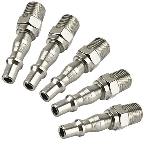 Luft Schlauch passendes Verbindungsstück Schnellverschluss 1/4 Außengewinde 5 PK FT10 von EETools