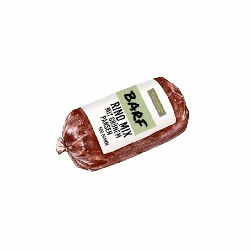 Die Futtermacher - Rind-Mix mit Grünenn Pansen 1 x 500g von Die Futtermacher