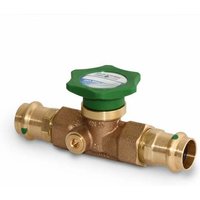 Aba Beul - Quickturn Kolbenventil 22mm (dn 20) Viega Pressnippel ohne Entleerung 71481.122.2 von ABA BEUL