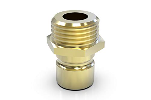 ABA Beul 10081.002.2 Gewindestecker mit Außengewinde G 1/4 zur Wassersteckkupplung System 3/4, Messing von ABA Beul
