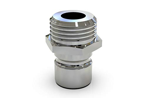 ABA Beul 10081.002.6 Gewindestecker mit Außengewinde G 1/4 zur Wassersteckkupplung System 3/4, verchromt von ABA Beul