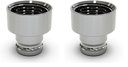ABA Beul 10085.004.7 Gewindestecker mit Innengewinde G 1/2 zur Brauseschlauch-Steckkupplung, verchromt, Klein (Packung mit 2) von ABA Beul