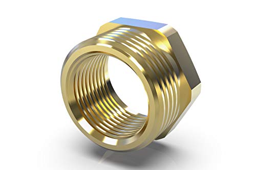 ABA Beul 15007.215.2 Reduzierstück mit Sechskant 1/2" x 3/8", Messing von ABA Beul