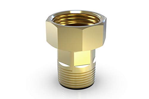 ABA Beul 53005.245.2 Verschraubung mit Sechskant 1 1/4 x 3/4, Messing von ABA Beul