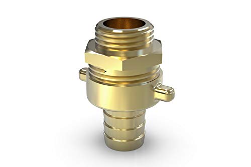 ABA Beul 55007.004.2 Standrohrverschraubung mit Flügelmutter 1/2" x 13 mm, Messing von ABA Beul