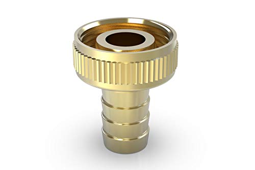 ABA Beul 56012.006.2 Schlauchverschraubung 1" mit Rändelmutter für Schlauch 3/4" x 19mm, Messing von ABA Beul