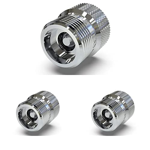 ABA Beul 60083.106.6 Schlauchplatzsicherung 3/4, Messing verchromt, 3er Pack von ABA Beul