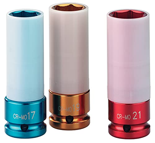 ABAC 3 robuste Steckschlüsseleinsätze mit Schutz 17 mm 19 mm 21 mm ABAC 3 robuste Steckschlüsseleinsätze mit Schutz 17 mm 19 mm 21 mm von ABAC