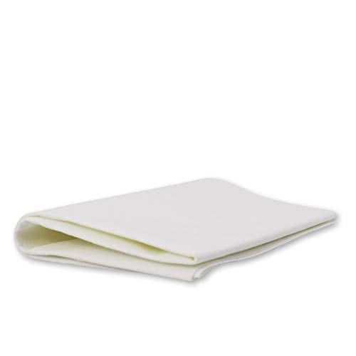 ABACUS® Mikrofasertuch Excellence White Microfasertuch 40 x 50 cm 100 g/m² - Microfaser Mikrofaser Tuch Tücher Glastuch Spiegeltuch Streifenfrei Tuch (6170) von ABACUS