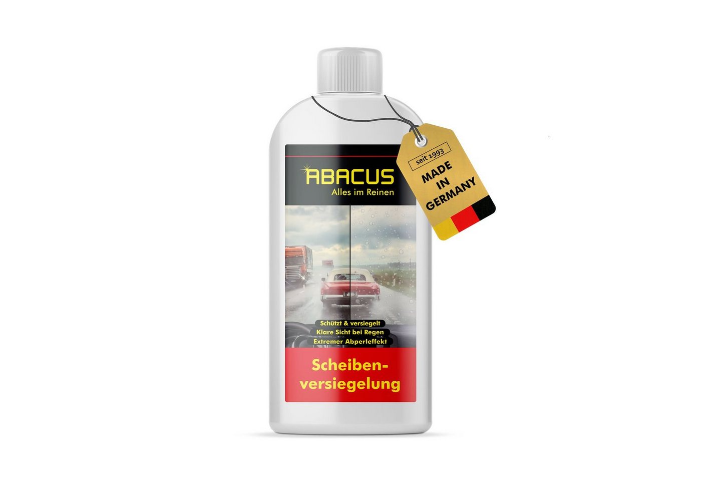 ABACUS Fleet Magic Nanoversiegelung, Glasversiegelung, Lotusversiegelung, Scheibenversiegelung (Regenabweiser mit Abperleffekt, 1 St., 1x250ml), Deutschlands bekannte Scheibenversiegelung mit Lotuseffekt von ABACUS