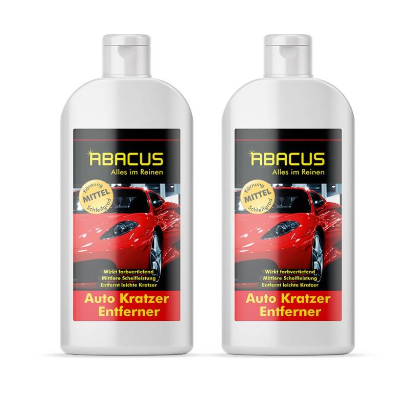 ABACUS Auto Kratzer Entferner Lackkratzer Entferner Autopolitur (entfernt leichte Kratzer, farbvertiefend), Für alle Farben geeignet von ABACUS