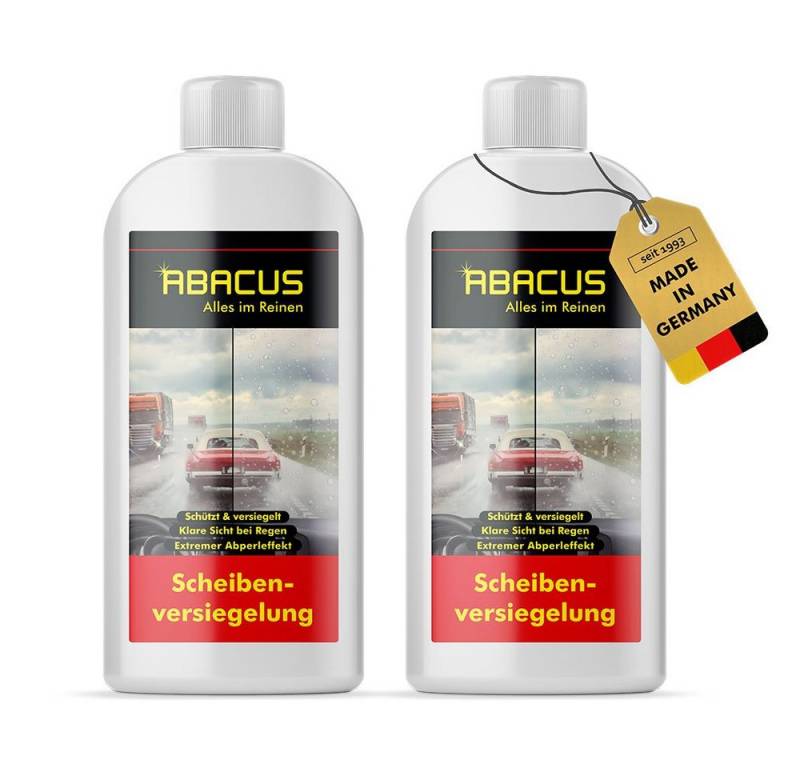 ABACUS Fleet Magic Nanoversiegelung, Glasversiegelung, Lotusversiegelung, Scheibenversiegelung (Regenabweiser mit Abperleffekt, 2 St., 2x250ml), Deutschlands bekannte Scheibenversiegelung mit Lotuseffekt von ABACUS