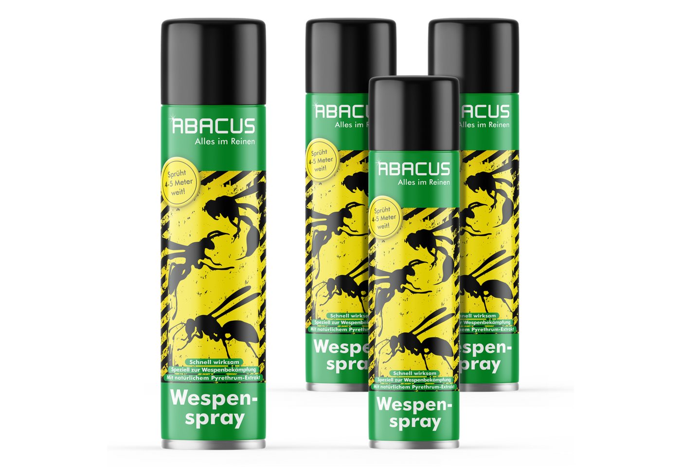 ABACUS Wespenspray Wespenspray, Wespenmittel, Anti Wespen Spray, Wespen-Ex, Wespenschutz, 2000 ml, Produkt wirkt bereits nach wenigen Sekunden, Power Düse ermöglicht eine sichere Distanz von bis zu 5 Meter, Nicht schädlich für Warmblüter von ABACUS