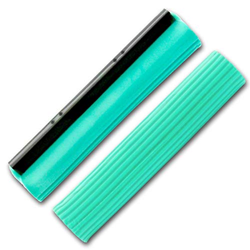 ABACUS® Wischmopp, Wischmop, Mop, Mopp, Wischer, 4-Rollen Doppelwringsystem – Green Mop® Ersatzschwamm 30 cm (6069) von ABACUS